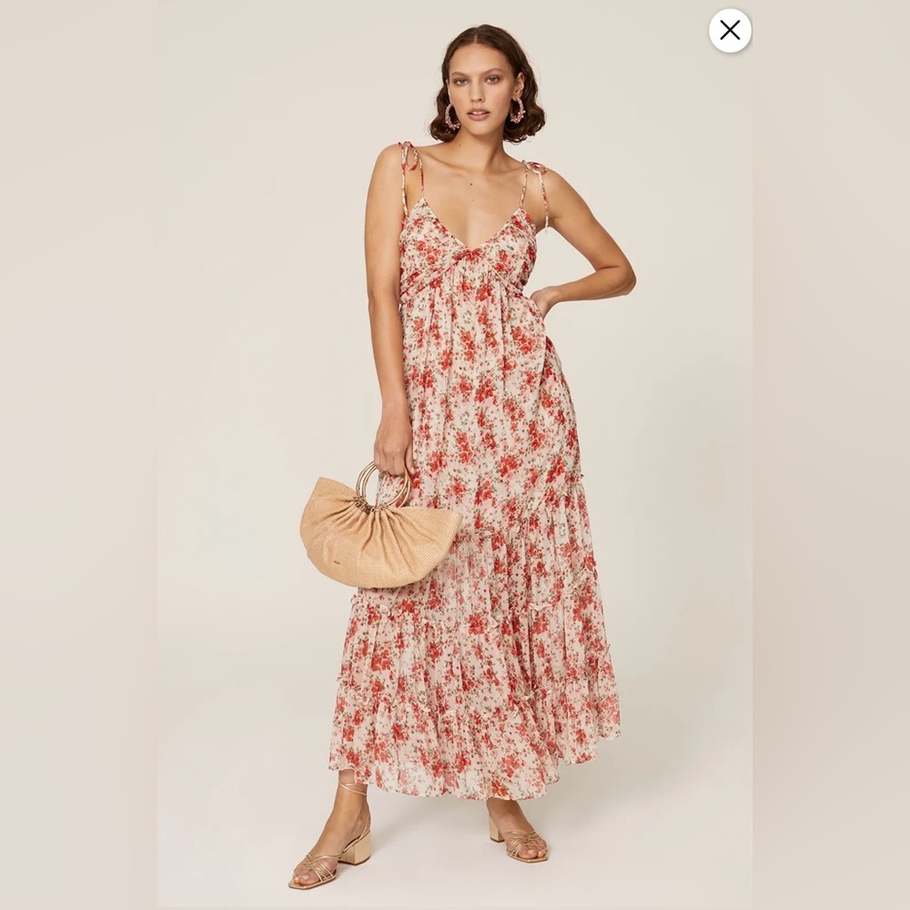 MISA LOS ANGLES FALLON FLORAL MAXI DRESS (x-small)